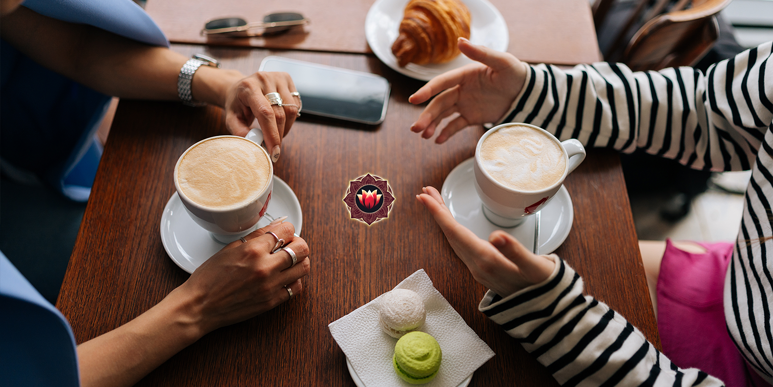 Aspirational image conveying trust, comfort, and positive interaction